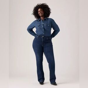 Levi's 725 High Rise Bootcut Blue Jeans